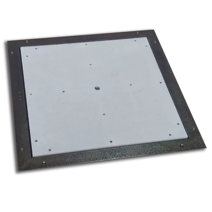 Floor access panels with a removable cover